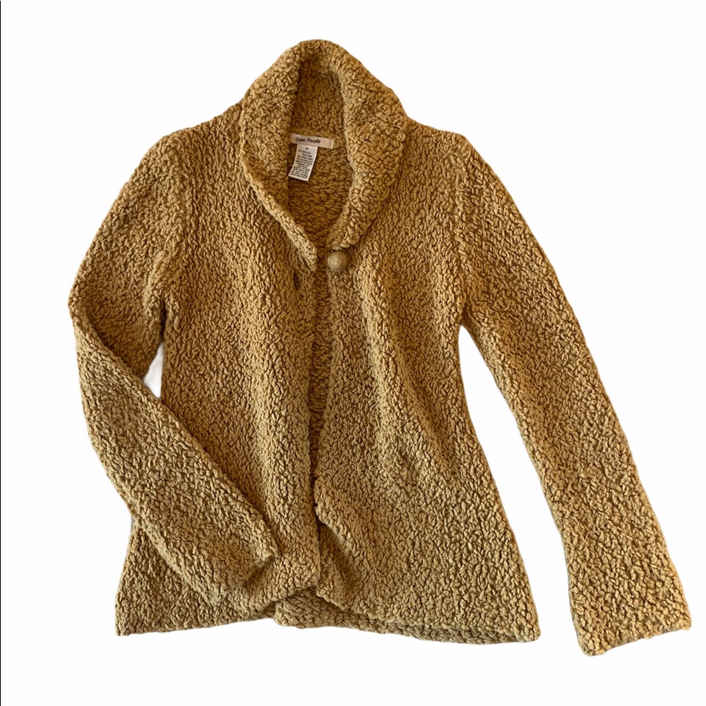 Free People Chunky Knot Cardigan Teddy